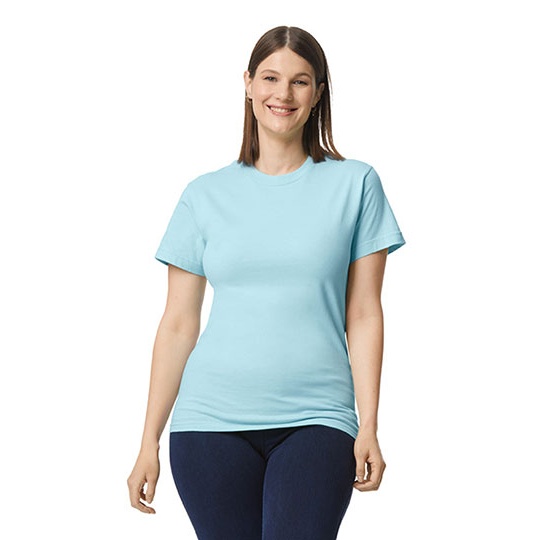 T-shirt Unisex Klasyczny Bawełna Ring-Spun GH000 - Chambray