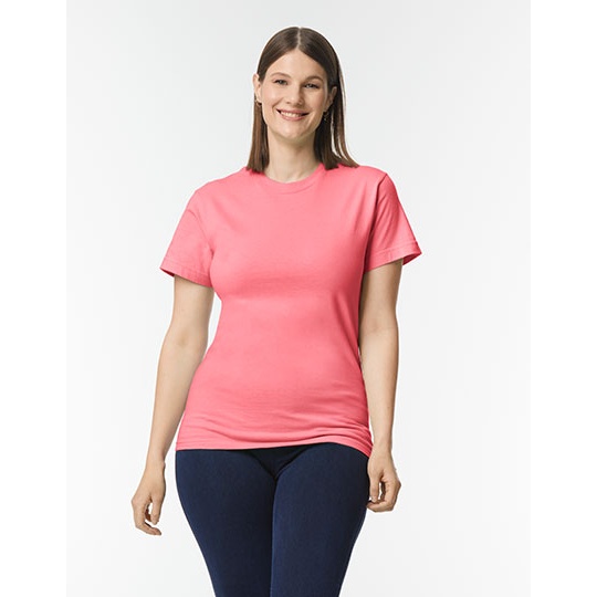 T-shirt Unisex Klasyczny Bawelna Ring-Spun GH000 - Coral Silk