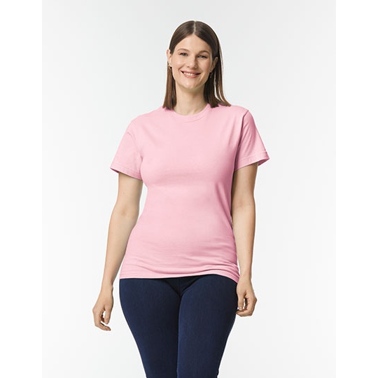 T-shirt Unisex Klasyczny Bawełna Ring-Spun GH000 - Light Pink