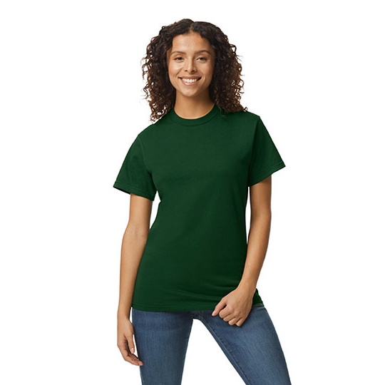 T-shirt Unisex Klasyczny Bawelna Ring-Spun GH000 - Sport Dark Green