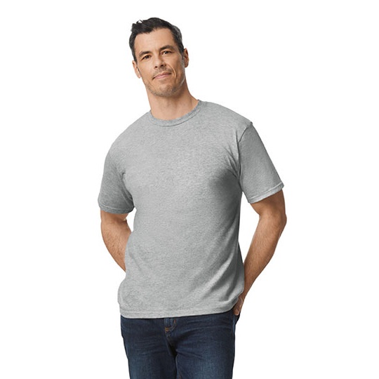 T-shirt Unisex Klasyczny Bawelna Ring-Spun GH000 - Sport Grey (Heather)