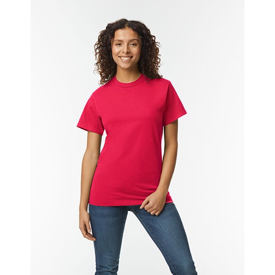 T-shirt Unisex Klasyczny Bawelna Ring-Spun GH000 - Sport Scarlet Red