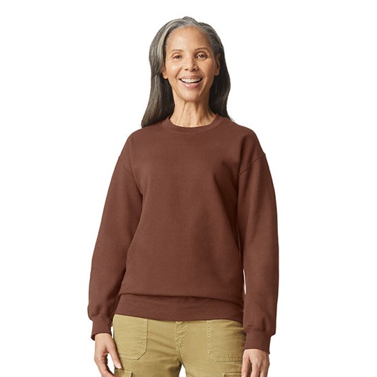 Bluza Klasyczna Unisex Bawelniana Szczotkowana GSF000 - Cocoa