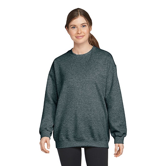 Bluza Klasyczna Unisex Bawelniana Szczotkowana GSF000 - Dark Heather
