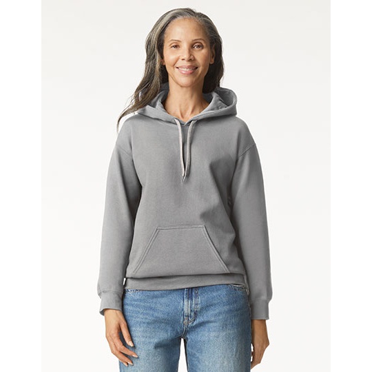 Bluza Klasyczna Bawełniana Szczotkowana Unisex GSF500 - Cement