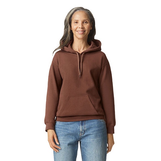 Bluza Klasyczna Bawełniana Szczotkowana Unisex GSF500 - Cocoa