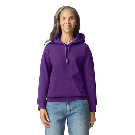Bluza Klasyczna Bawelniana Szczotkowana Unisex GSF500 - Purple