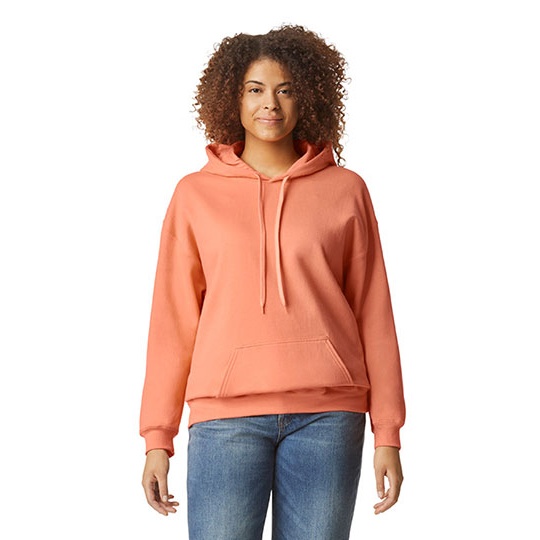 Bluza Klasyczna Bawełniana Szczotkowana Unisex GSF500 - Tangerine