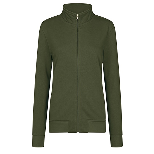 Damska bluza rozpinana z kieszeniami HRM1002 - Olive