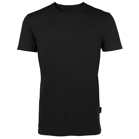 T-shirt Meski Slim Organiczna Bawelna HRM101 - Black