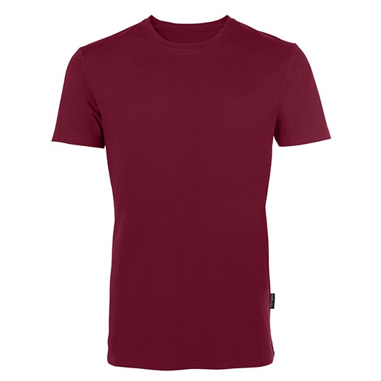 T-shirt Meski Slim Organiczna Bawelna HRM101 - Bordeaux