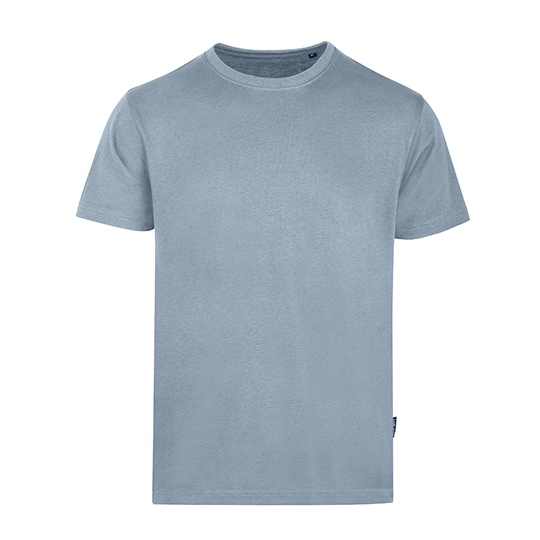 T-shirt Męski Slim Organiczna Bawełna HRM101 - Sky Blue