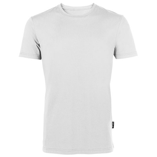 T-shirt Męski Slim Organiczna Bawełna HRM101 - White