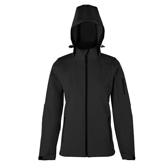Kurtka Damska Softshell Wiatroszczelna Wodoodporna HRM1102 - Dark Grey