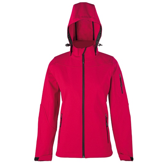 Kurtka Damska Softshell Wiatroszczelna Wodoodporna HRM1102 - Red