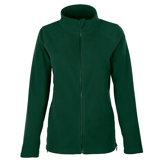 Bluza Damska na Zamek Mikropolar HRM1202 - Bottle Green