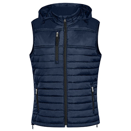 Kamizelka Pikowana Z Kapturem HRM1302 - Navy