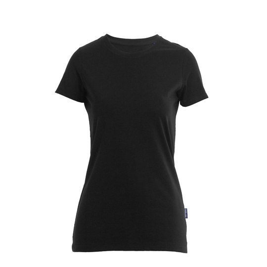 Damski T-shirt Slim Bawelna Organiczna HRM201 - Black
