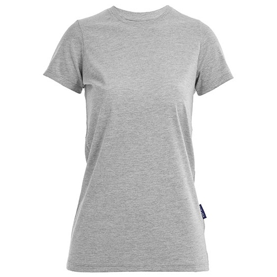 Damski T-shirt Slim Bawelna Organiczna HRM201 - Grey Melange