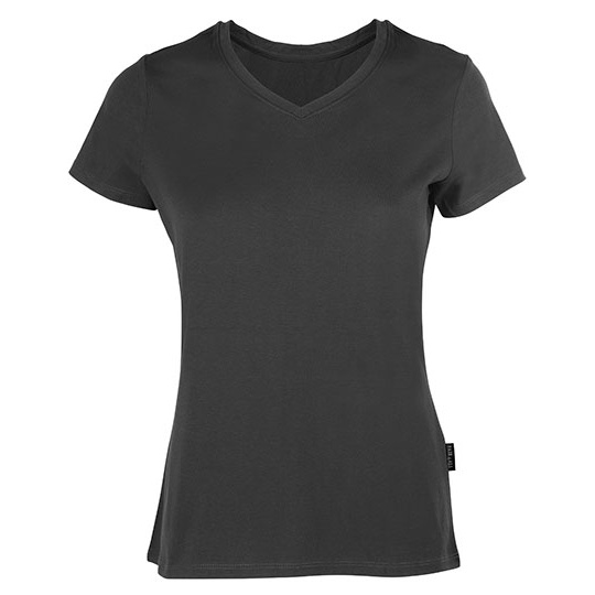 Damski T-shirt V-Neck HRM202 - Dark Grey