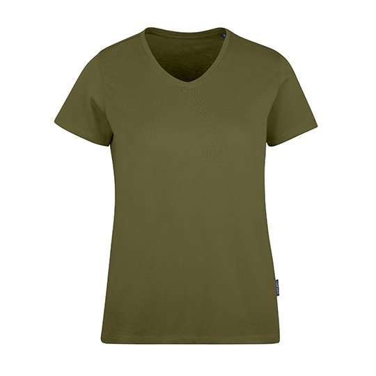 Damski T-shirt V-Neck HRM202 - Olive