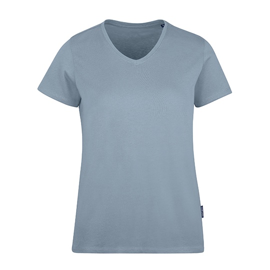 Damski T-shirt V-Neck HRM202 - Sky Blue