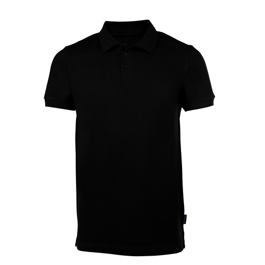 Koszulka Polo Męska Pika Bawełna Elastan HRM302 - Black