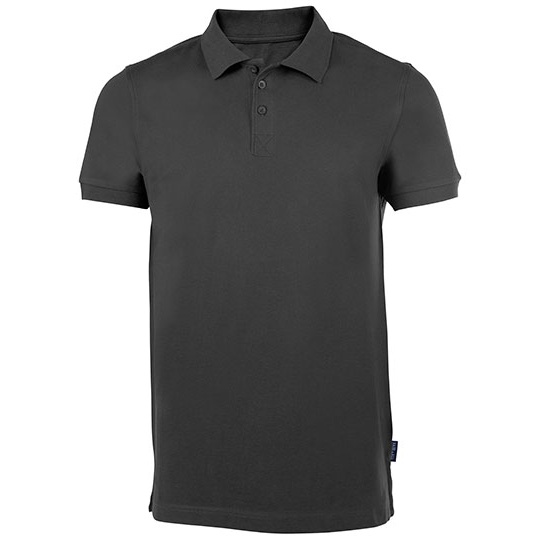 Koszulka Polo Męska Pika Bawełna Elastan HRM302 - Dark Grey