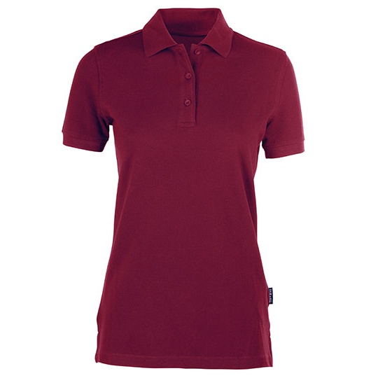 Damska koszulka polo slim HRM401 - Bordeaux