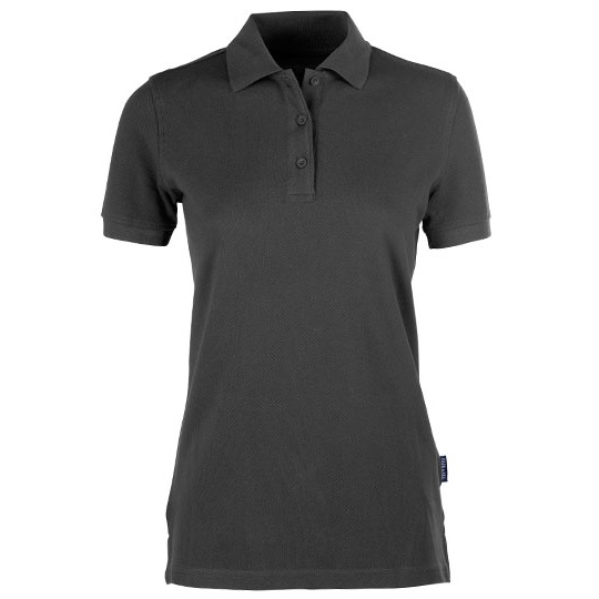 Damska koszulka polo slim HRM401 - Dark Grey