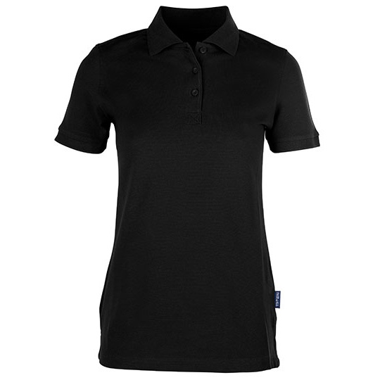 Koszulka Polo Damska Pika Bawelniana Elastan HRM402 - Black