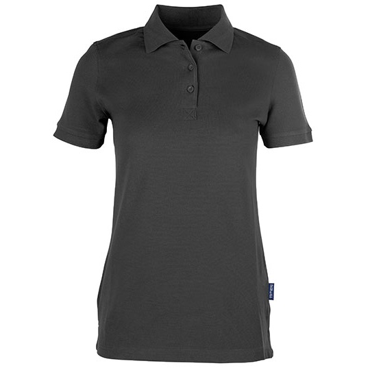 Koszulka Polo Damska Pika Bawełniana Elastan HRM402 - Dark Grey