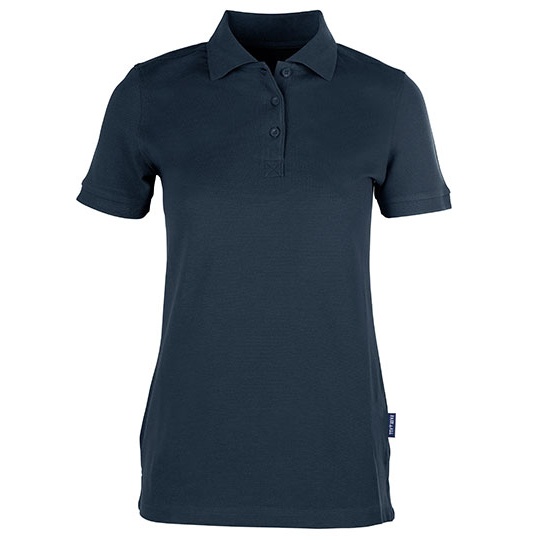 Koszulka Polo Damska Pika Bawelniana Elastan HRM402 - Navy