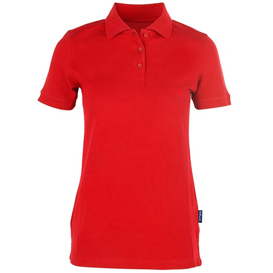 Koszulka Polo Damska Pika Bawelniana Elastan HRM402 - Red