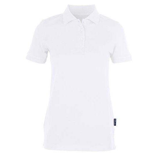 Koszulka Polo Damska Pika Bawelniana Elastan HRM402 - White