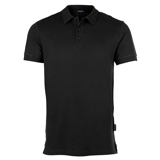 Polo Meska Bawelniana Stretch Pika HRM502 - Black