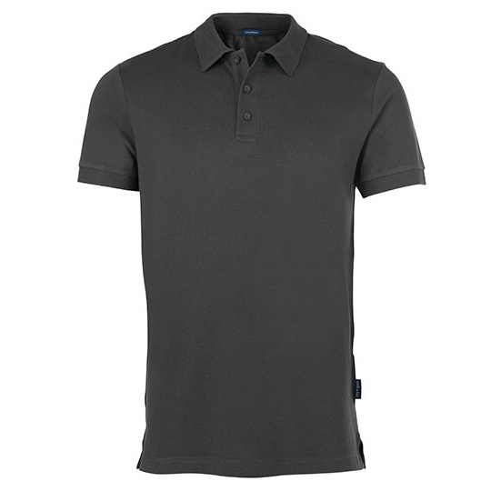 Polo Meska Bawelniana Stretch Pika HRM502 - Dark Grey