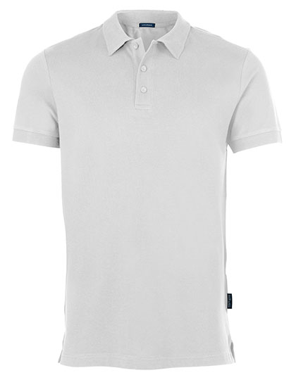 Polo Meska Bawelniana Stretch Pika HRM502 - White