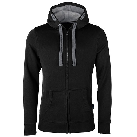 Bluza Meska Z Kapturem Miekka Mieszana HRM701 - Black