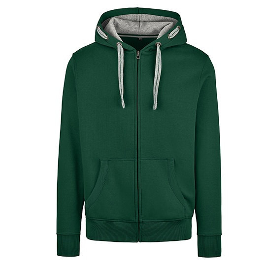 Bluza Meska Z Kapturem Miekka Mieszana HRM701 - Bottle Green