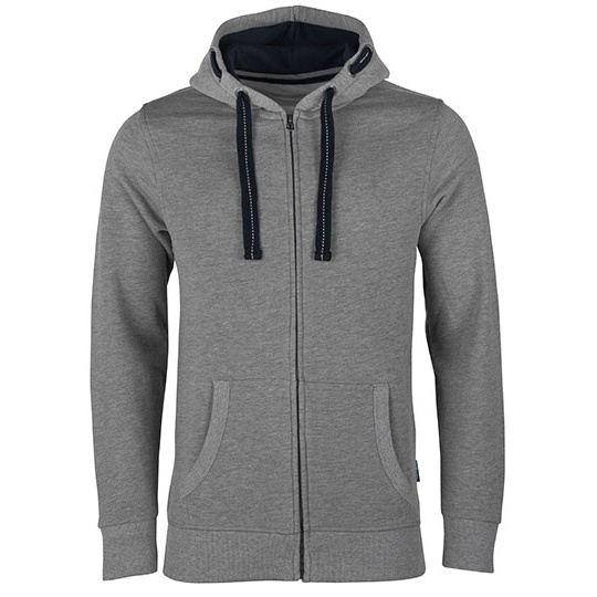 Bluza Meska Z Kapturem Miekka Mieszana HRM701 - Grey Melange