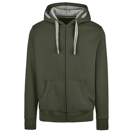 Bluza Meska Z Kapturem Miekka Mieszana HRM701 - Olive