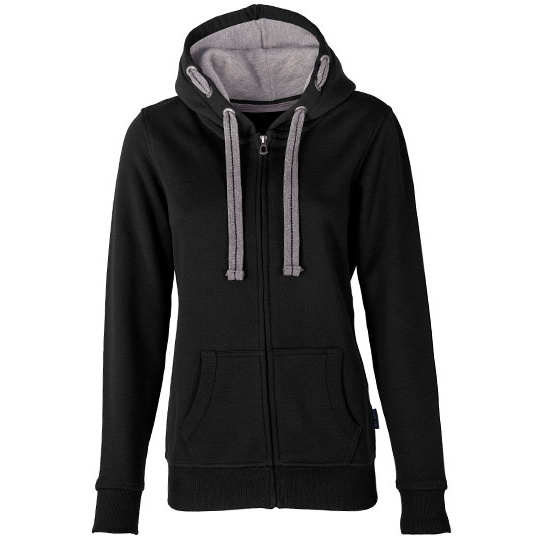 Bluza Damska Slim Bawelniana z Kapturem HRM801 - Black