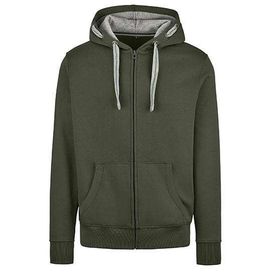 Bluza Damska Slim Bawelniana z Kapturem HRM801 - Olive