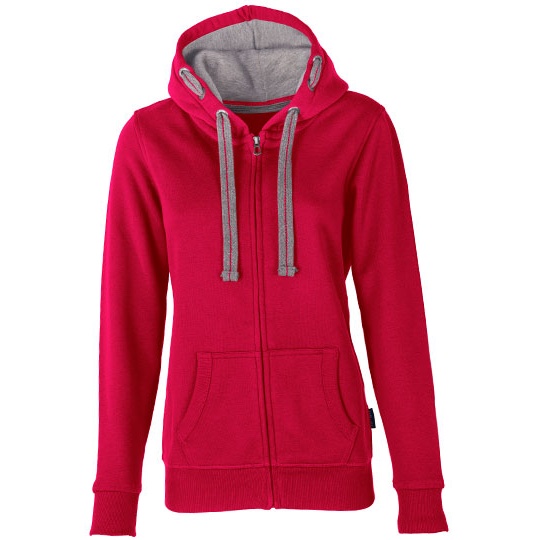 Bluza Damska Slim Bawelniana z Kapturem HRM801 - Raspberry