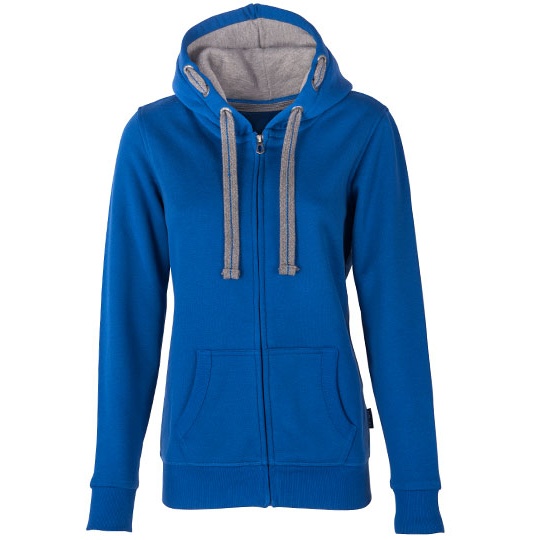 Bluza Damska Slim Bawelniana z Kapturem HRM801 - Royal Blue