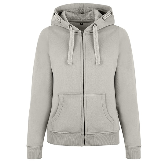 Bluza Damska Slim Bawełniana z Kapturem HRM801 - Sand