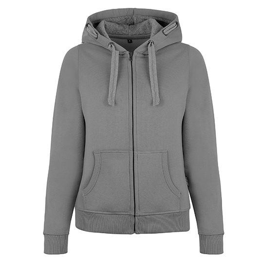 Bluza Damska Slim Bawełniana z Kapturem HRM801 - Stone