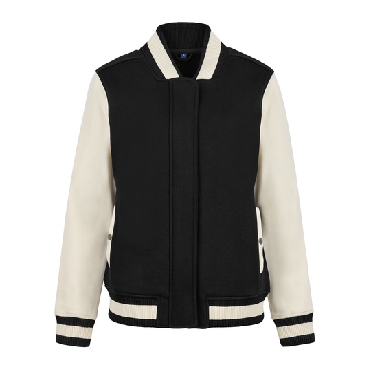 Bluza College Klasyczna Bawelna Poliester HRM809 - Black & Off White