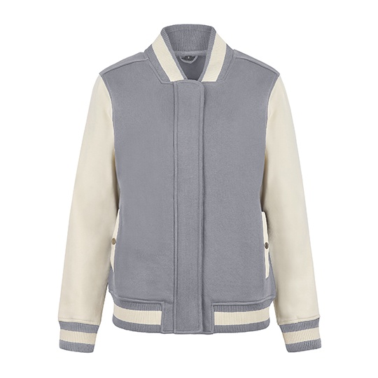 Bluza College Klasyczna Bawelna Poliester HRM809 - Stone & Off White